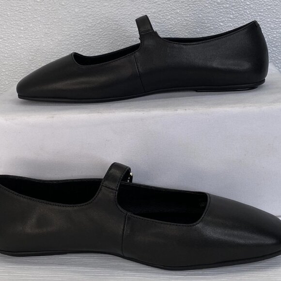 Jeffrey Campbell “Elsie” Leather Mary Jane Flats –Black - Picture 4 of 8